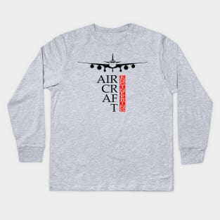 aircraft engineering aeronautical engineer aviation Kids Long Sleeve T-Shirt
